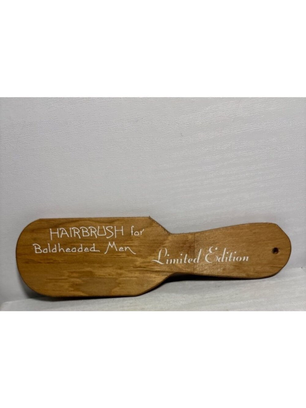 Wooden Hairbrush For Baldheaded Men Limited Edition Fathers Day Dad Joke Humour